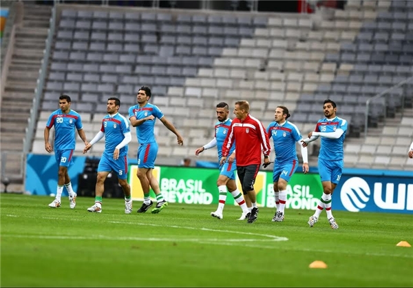 تمرین تیم ملی در جام جهانی